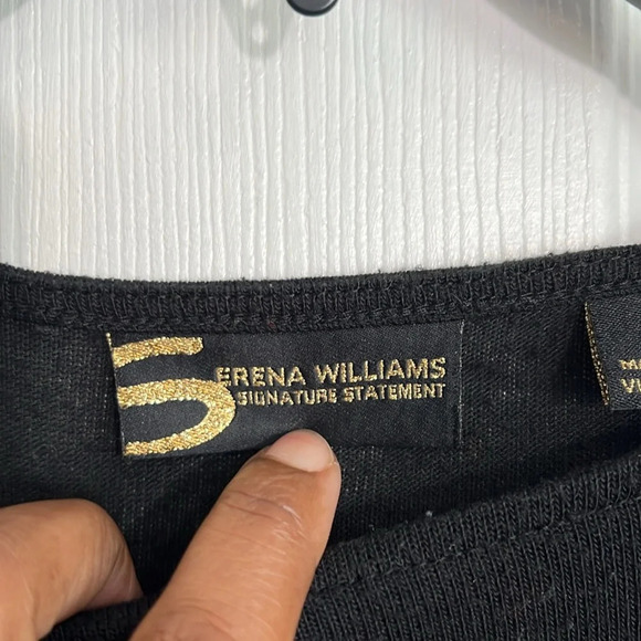 Serena Williams Signature long sleeve top - black - Size small - Picture 4 of 6